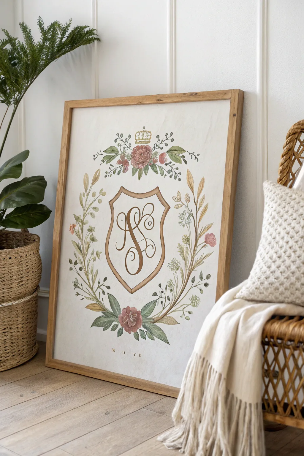 Celebrate your heritage with a personalized family crest that speaks to your heart. 🌿✨ #MonogramMagic #ScandiBoho