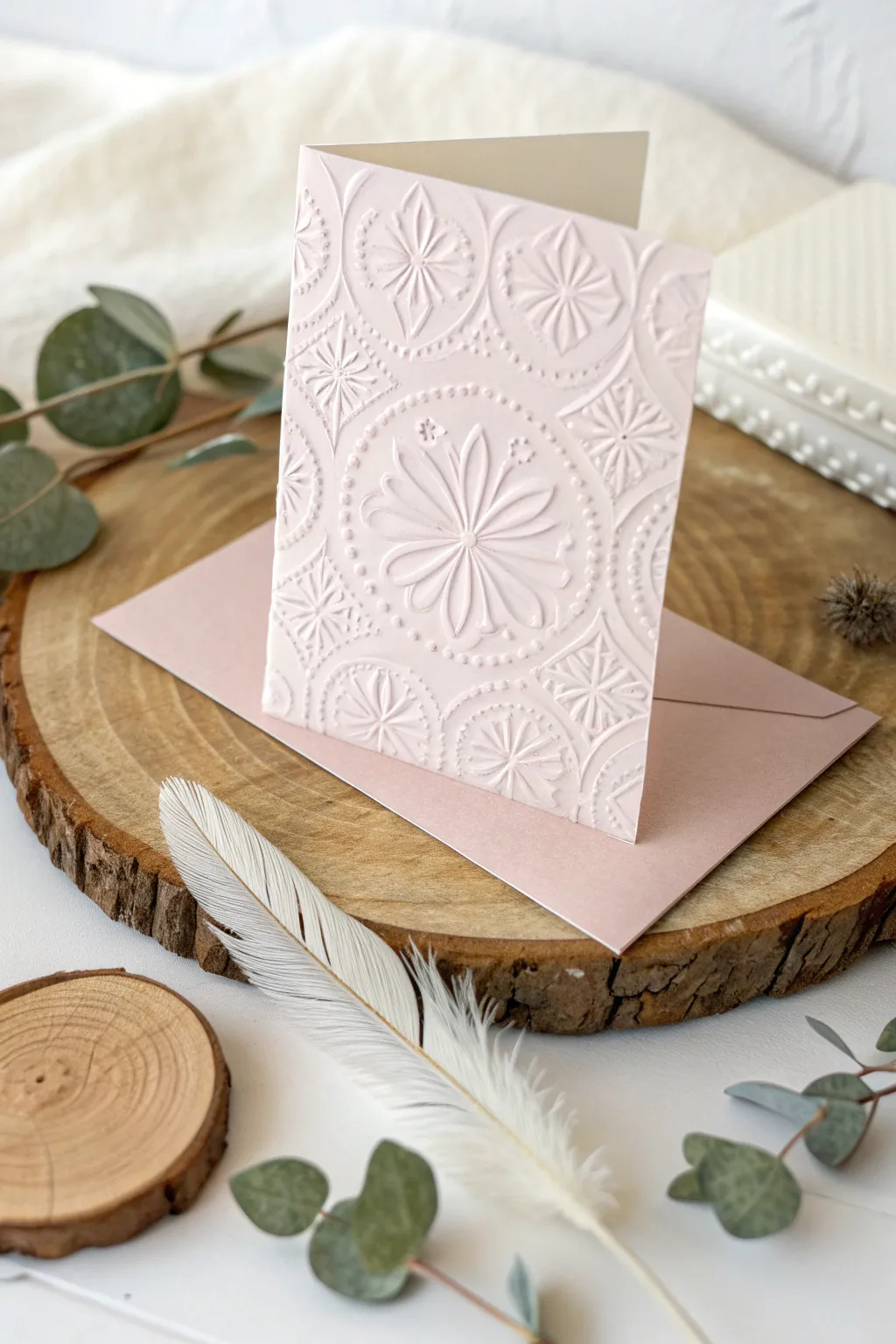 Discover the art of embossed elegance with your next note card creation.