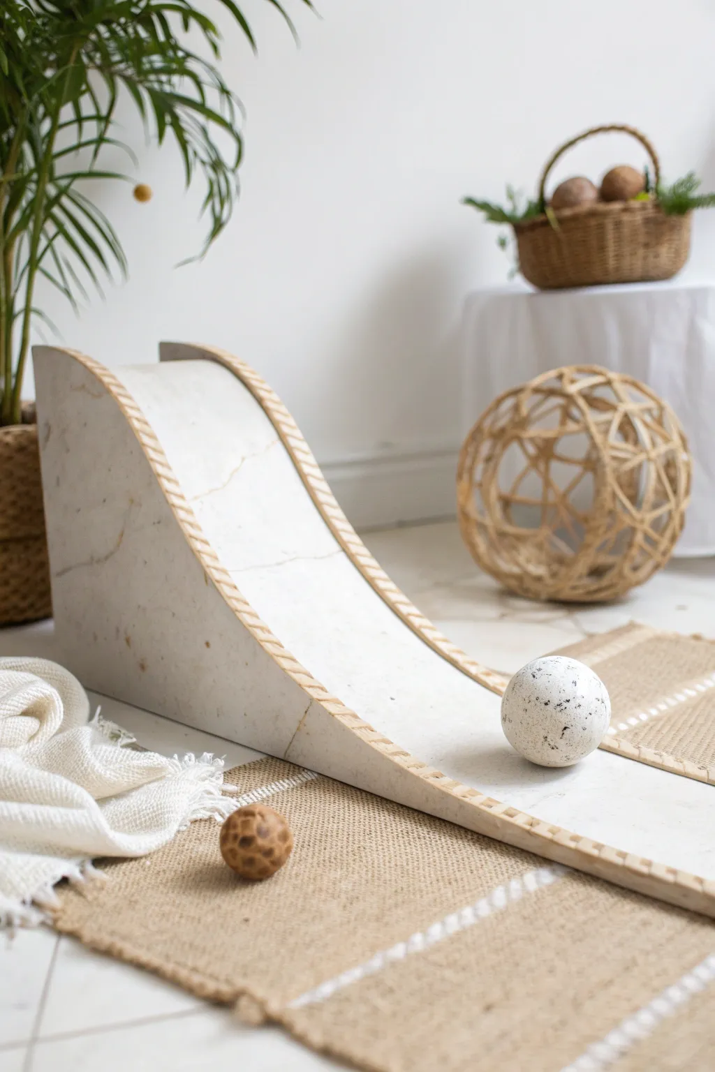 Elevate your marble run game with minimalist jumps!