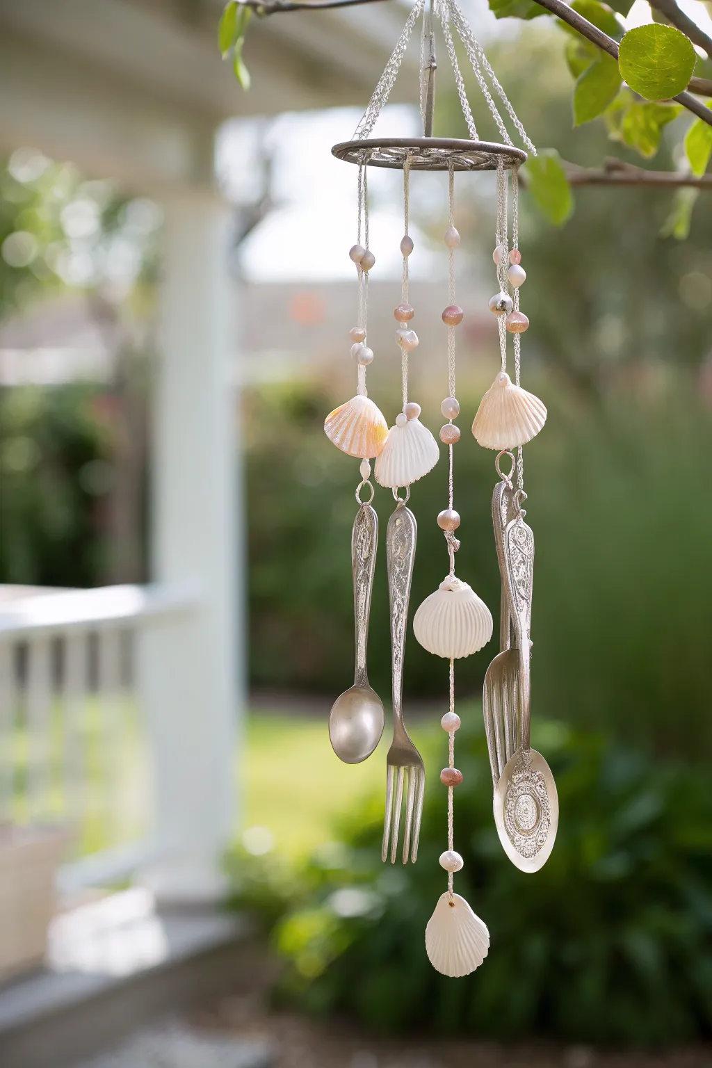 Embrace the art of simplicity with this charming DIY wind chime, perfect for adding a touch of boho elegance to any garden.