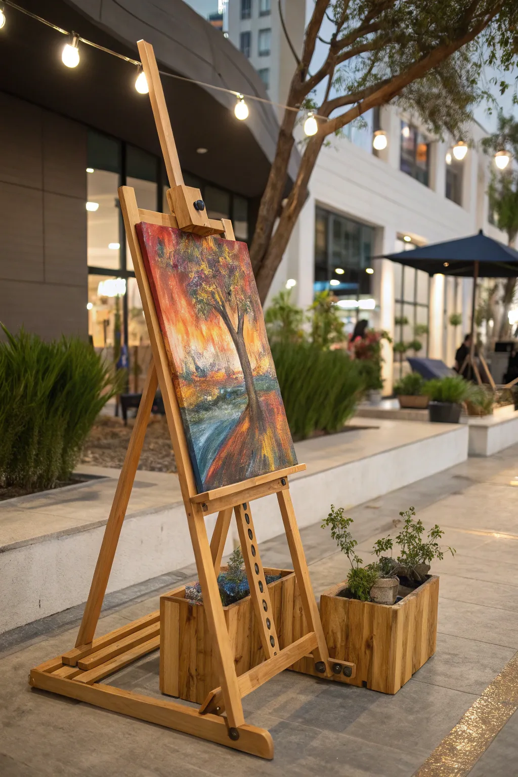 Transform your parklet into an artful oasis with local masterpieces. #ArtInTheOpen #ScandinavianStyle