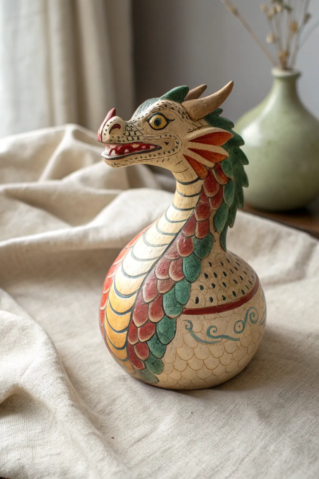 Unleash imagination with this enchanting dragon rattle, crafted to captivate and inspire.