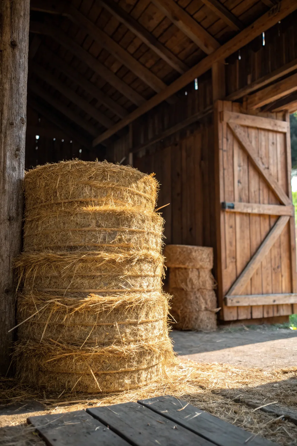 Embrace rustic charm and functionality with hay bale insulation.