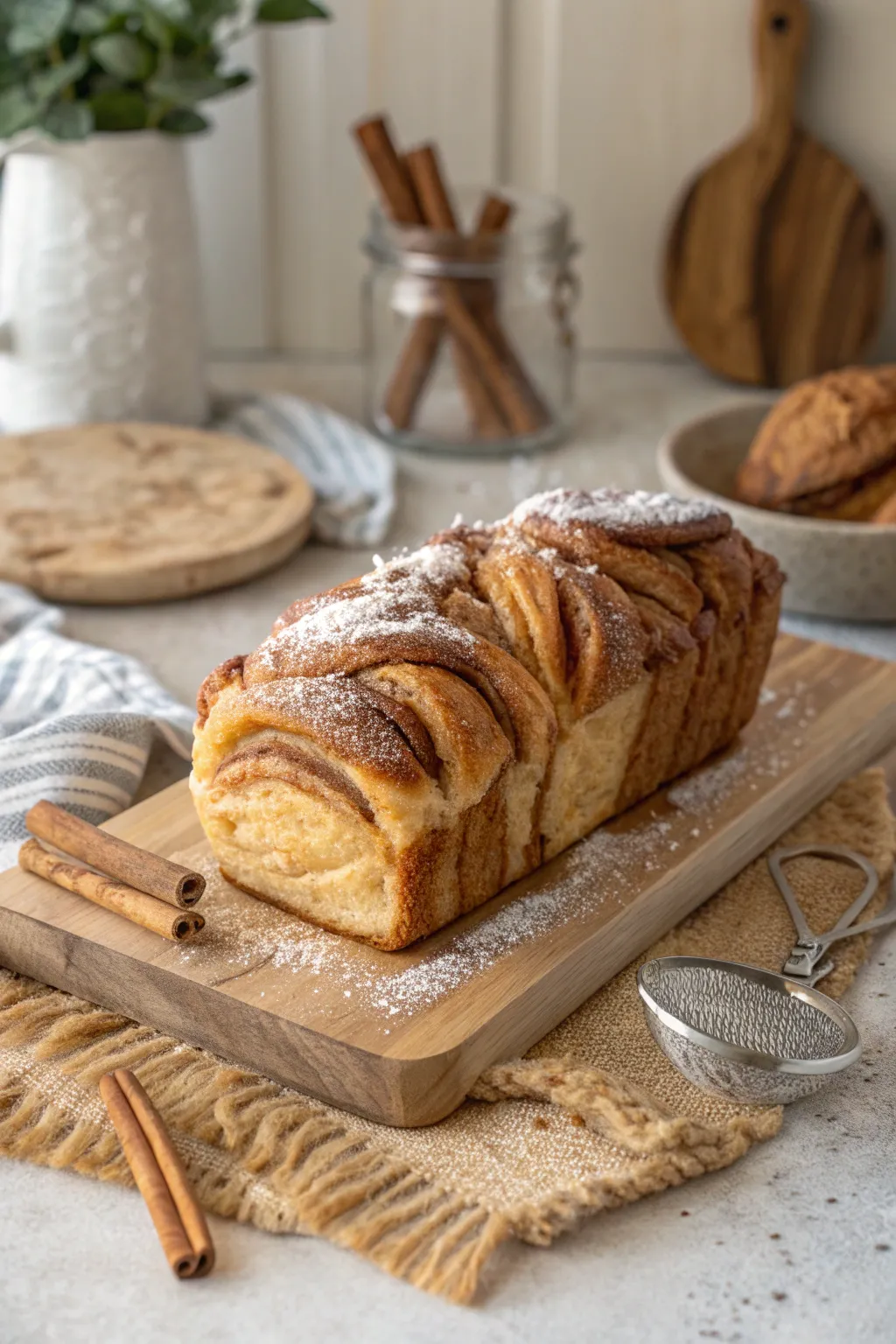 Indulge in the sweet simplicity of a cinnamon sugar pull-apart loaf, the perfect ending to your Thanksgiving feast. 🍞✨