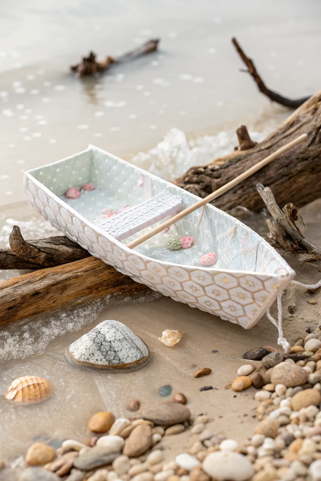 Sail into creativity with this charming bubble wrap boat—perfect for little explorers and their imaginative journeys.