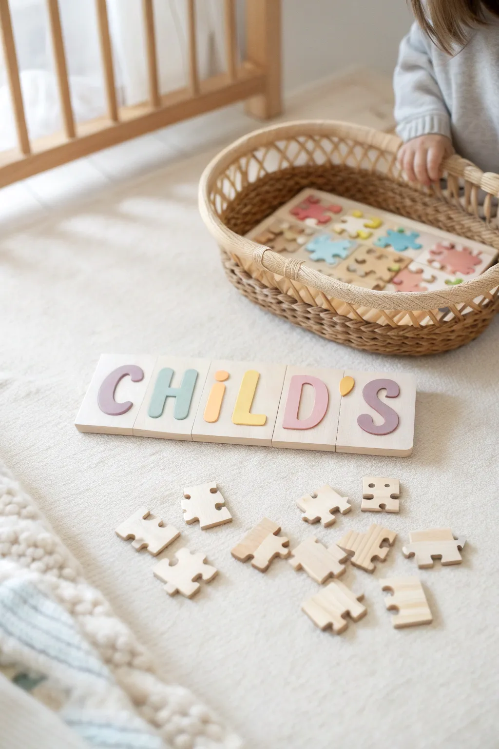 Crafted with love: A personalized name puzzle that brings joy and learning together.
