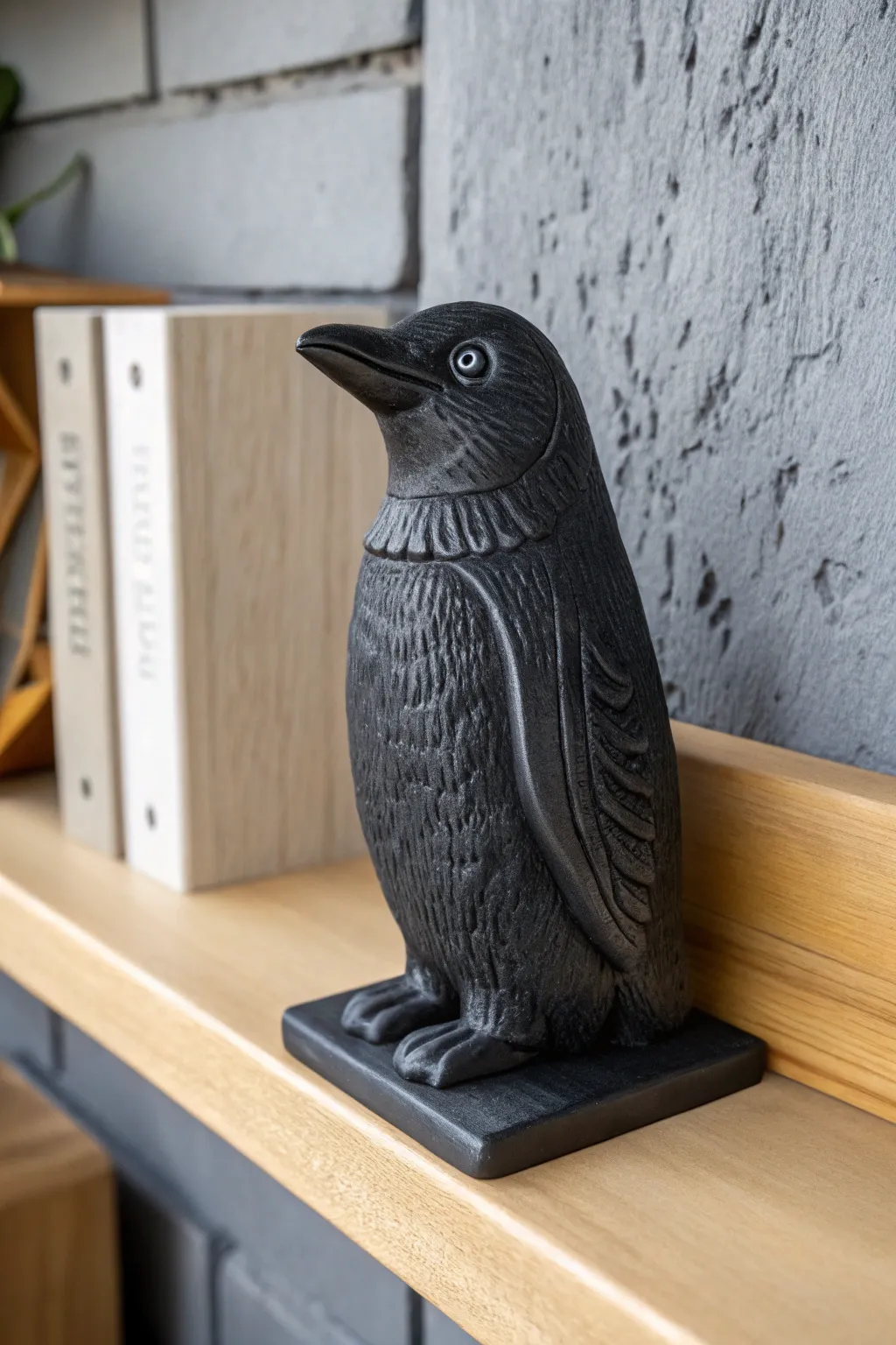 Add a touch of whimsy to your bookshelf with these charming penguin bookends.