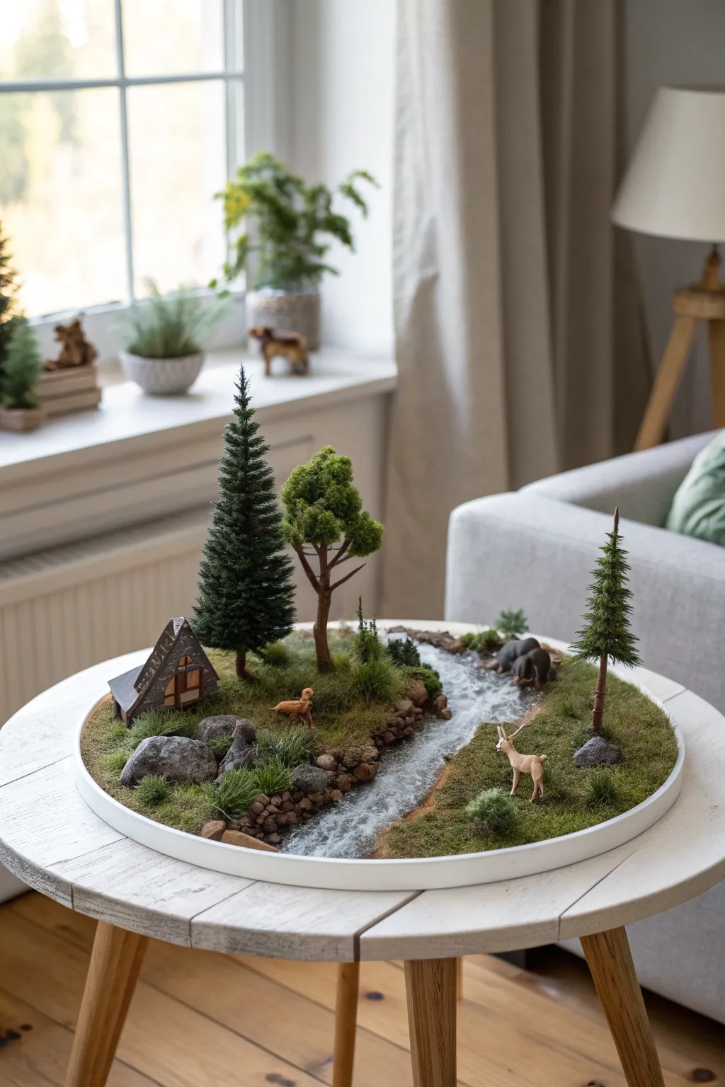 Bring the tranquility of nature indoors with this beautifully crafted diorama.