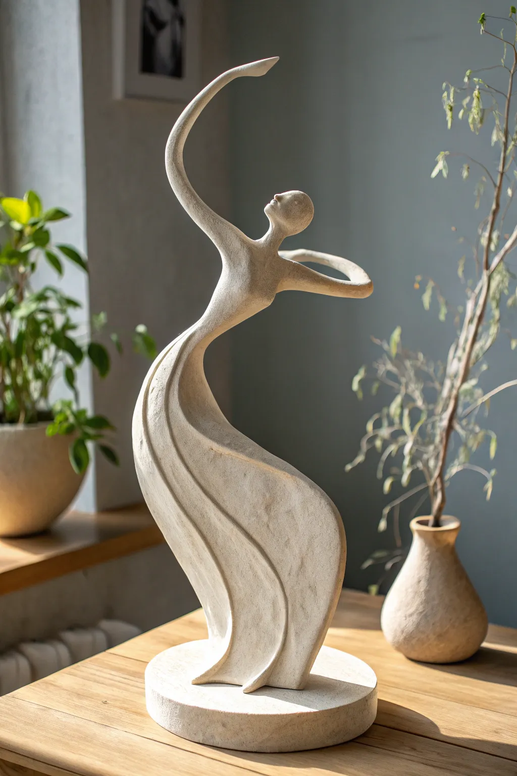 Embrace the elegance of movement captured in clay. #AbstractArt #ScandinavianDesign