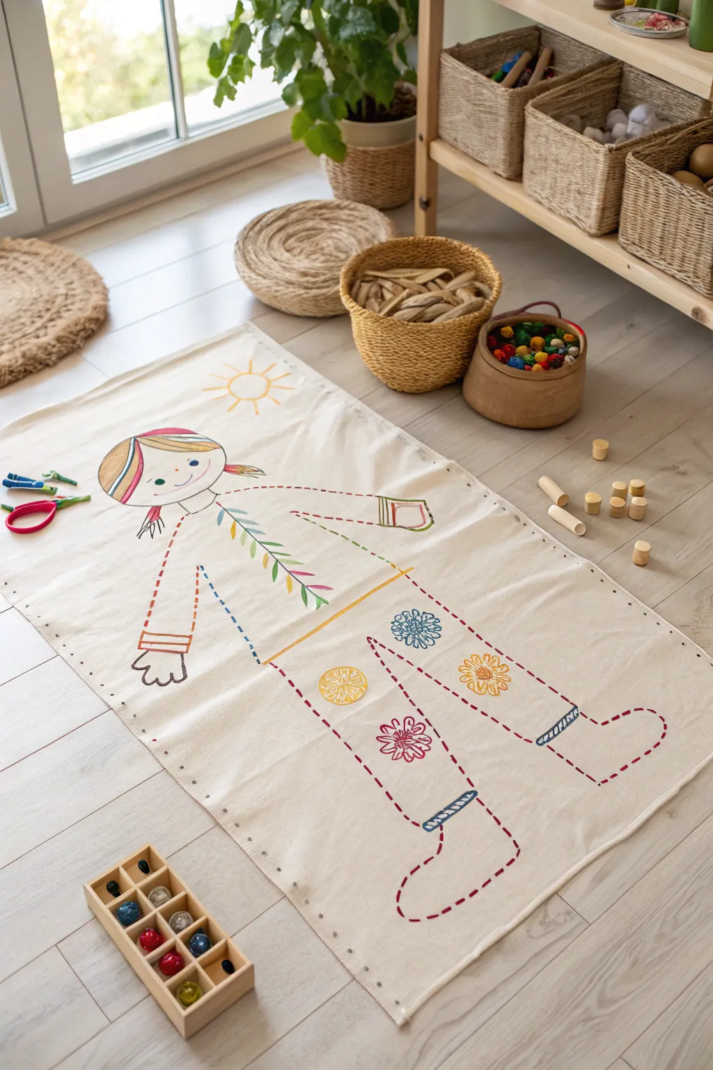 Celebrate creativity and individuality with these charming body outline masterpieces, perfect for little artists!