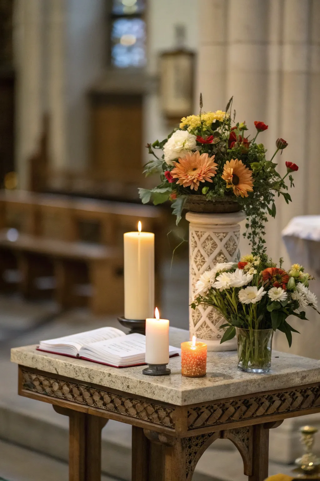 Keep your altar dynamic with a rotating selection of meaningful items.