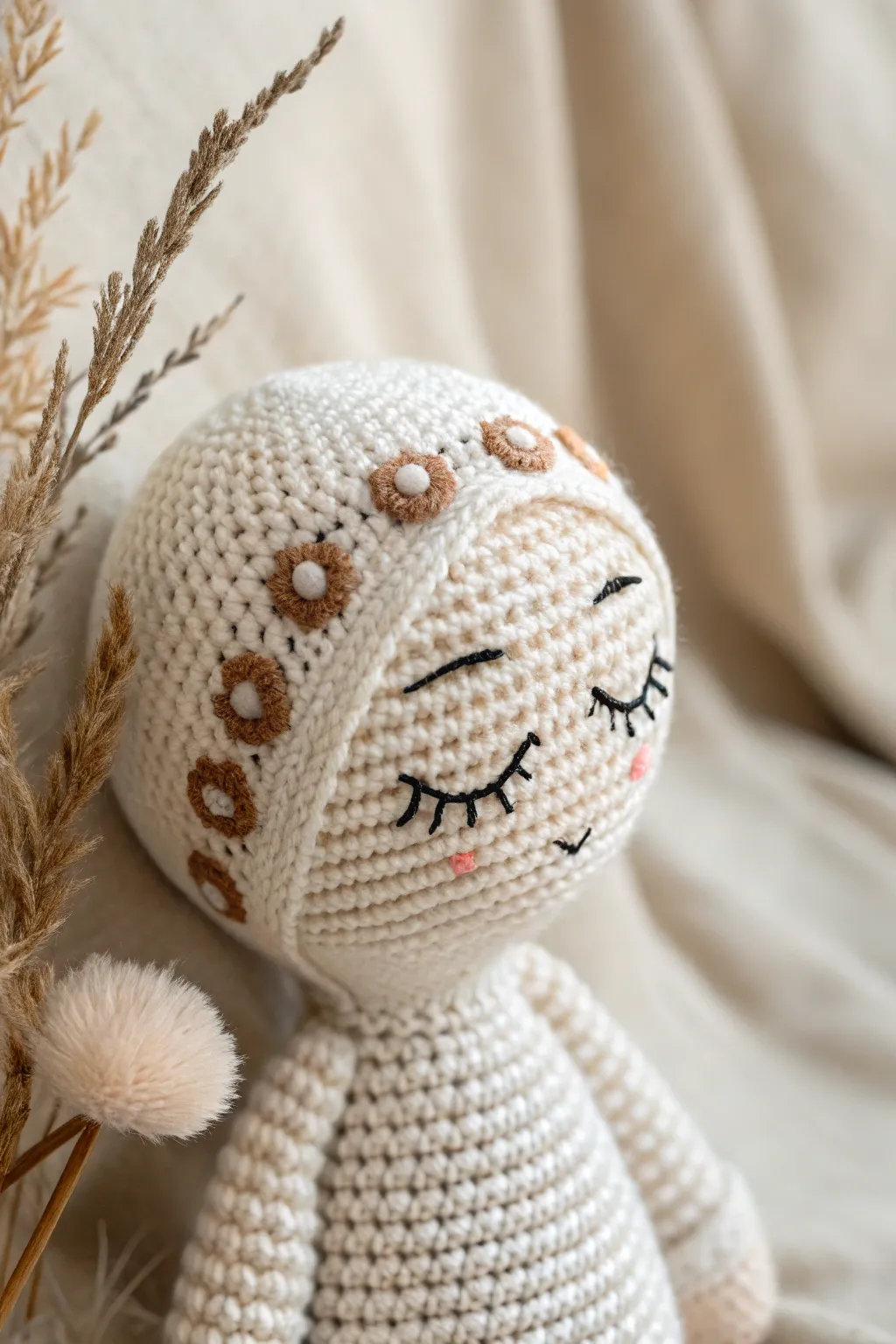 Expressive Eyebrows: A small touch with a big impact. Transform your amigurumi with simple, elegant embroidery.