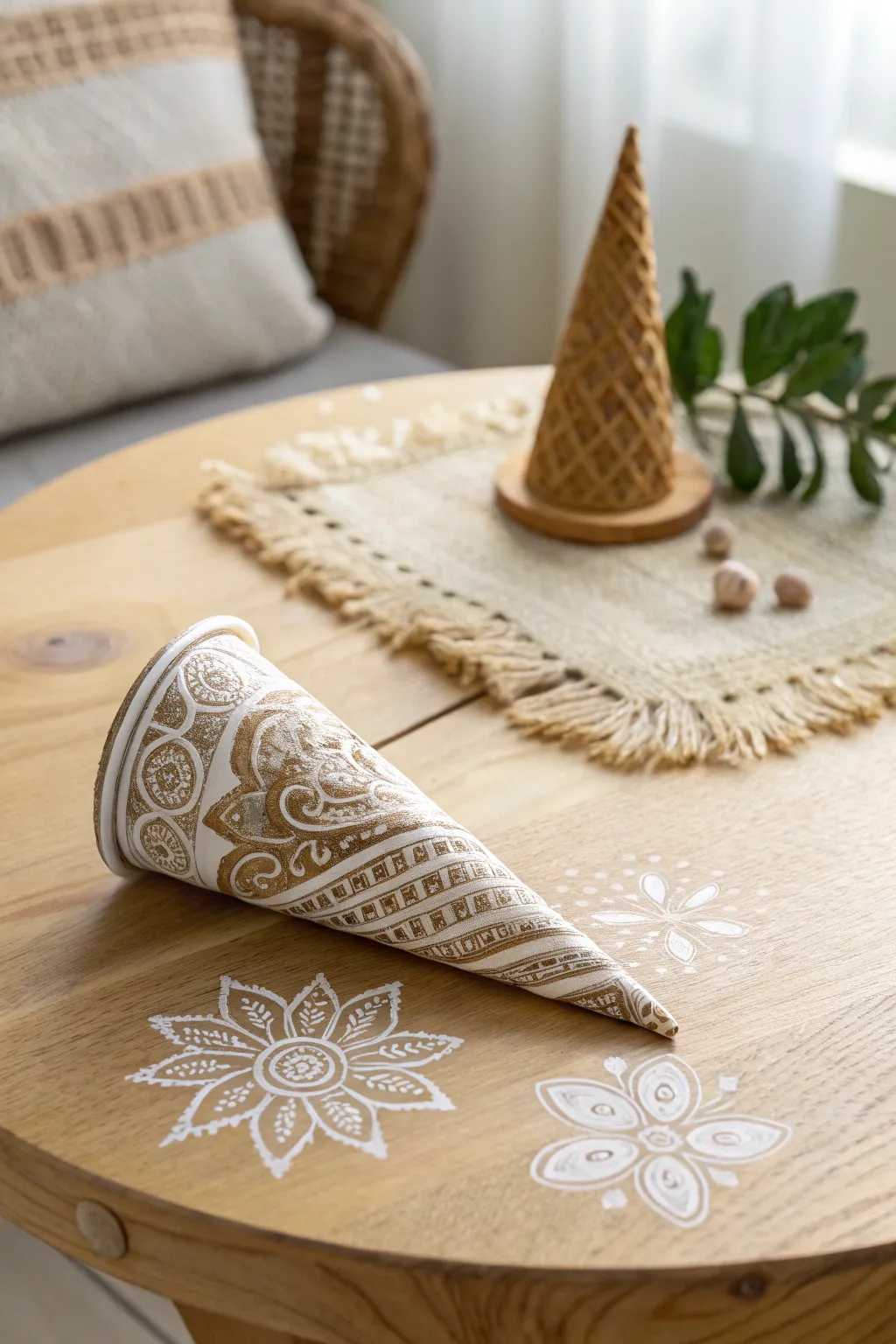Embrace the elegance of Indian henna art with simplicity and style.