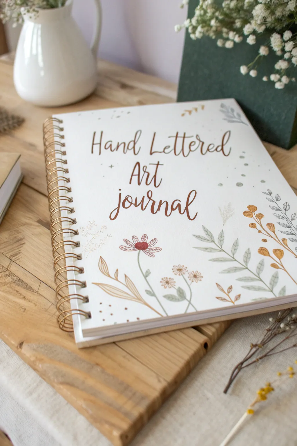 Let your art journal cover tell your story with inspiring hand-lettering.