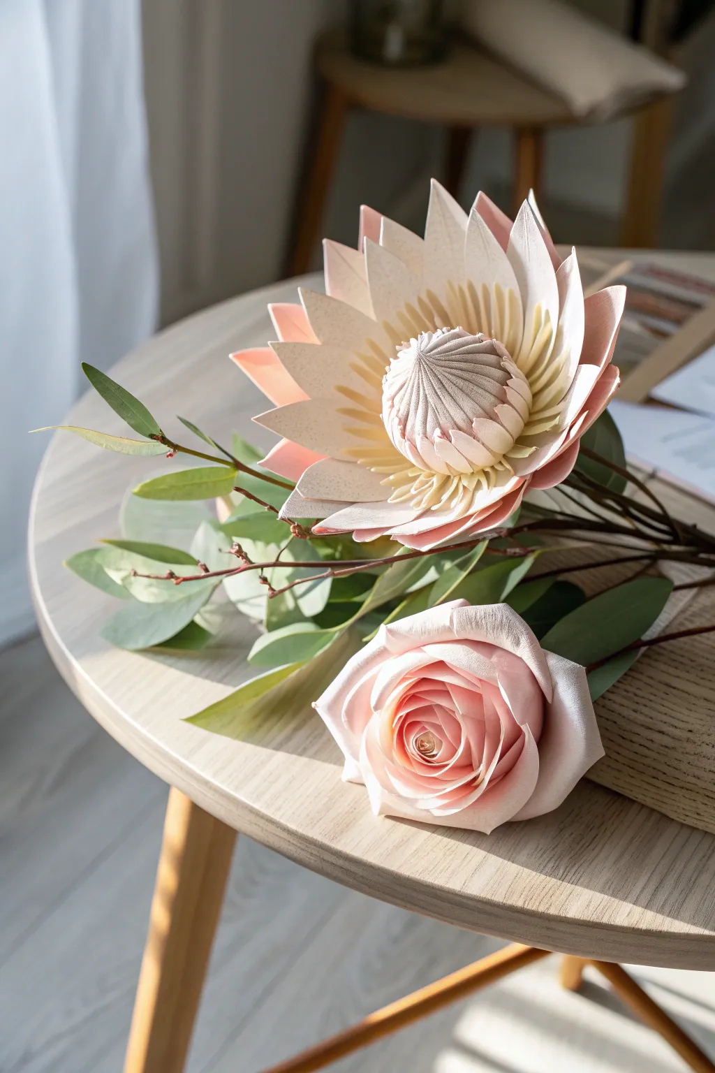 Timeless Beauty: Elevate your space with handcrafted paper flowers that last forever.