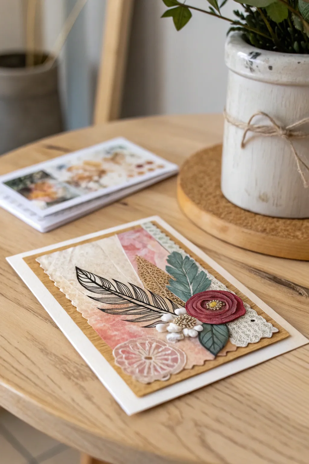 Discover the art of layering with these stunning mixed media artist trading cards.