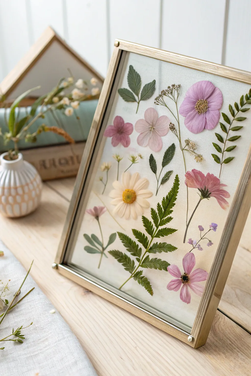 Preserve the essence of spring with pressed flower frames, a perfect blend of nature and artistry.