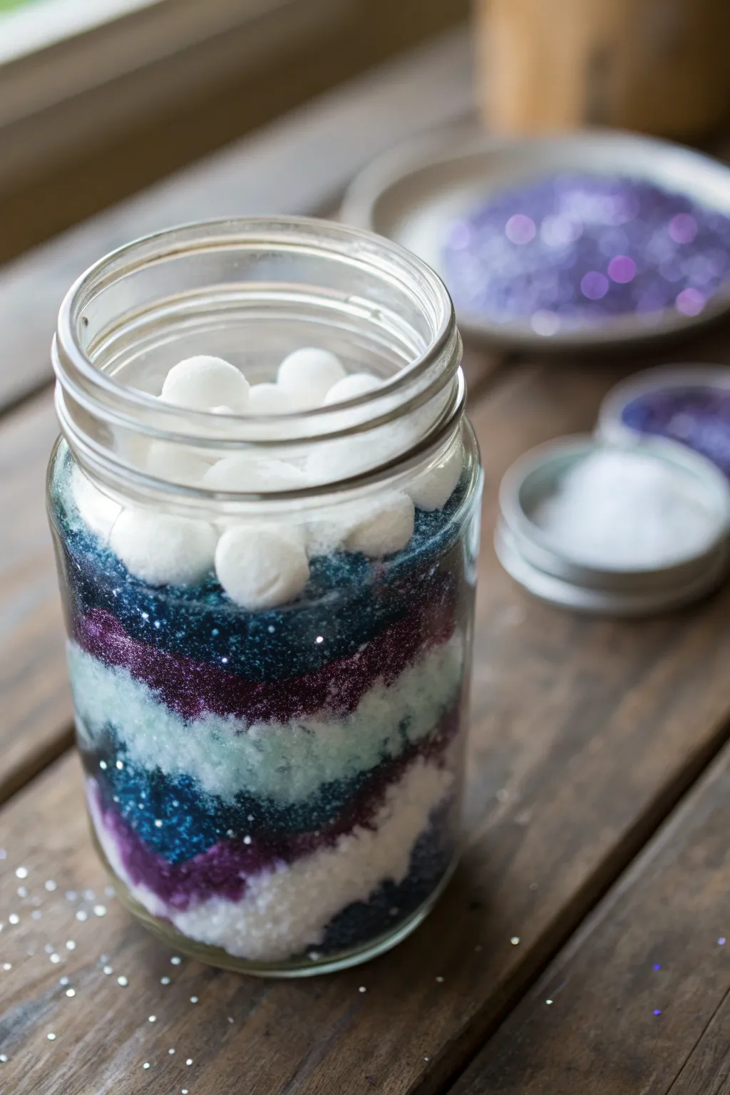 Capture the cosmos in a jar – a handcrafted galaxy that dazzles with every glance.