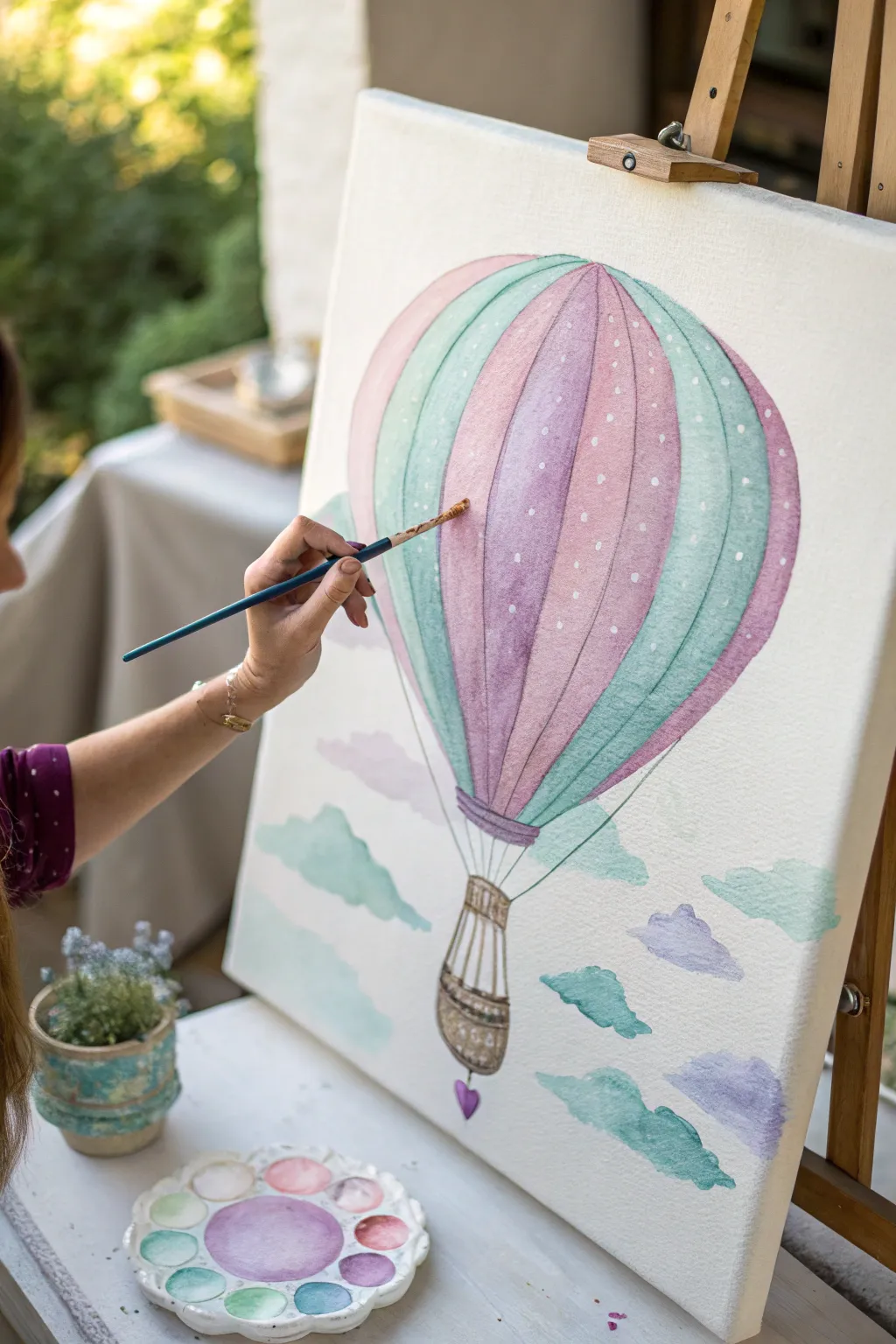 Elevate your baby shower decor with a touch of artistic elegance. 🎨✨