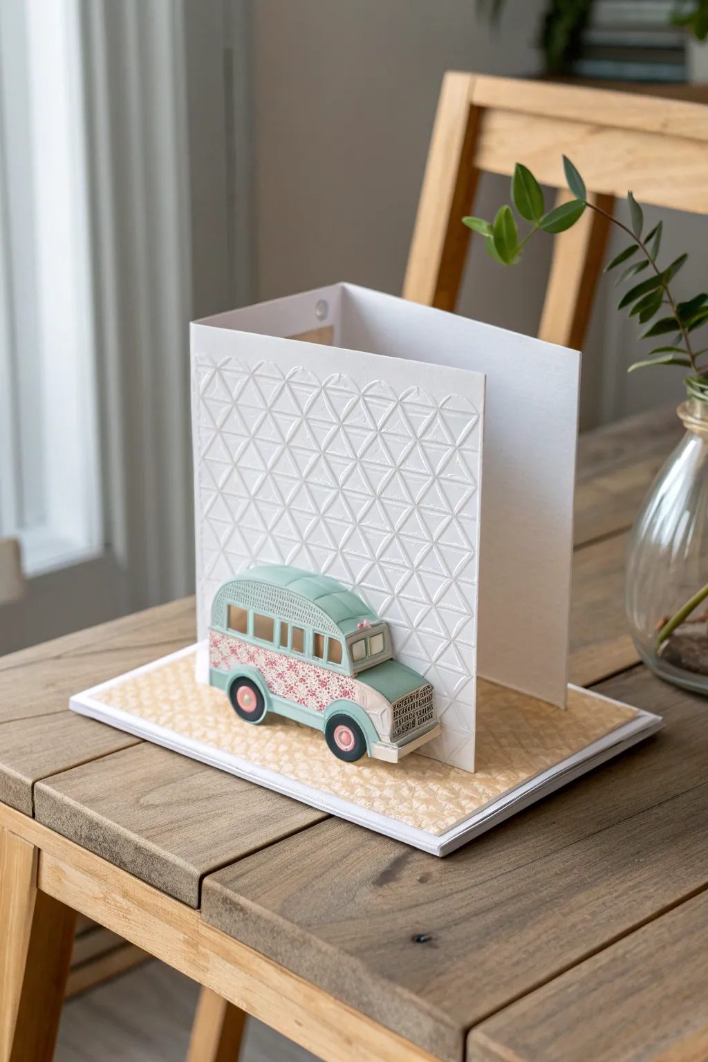Add a touch of surprise to back-to-school greetings with this charming pop-up card.