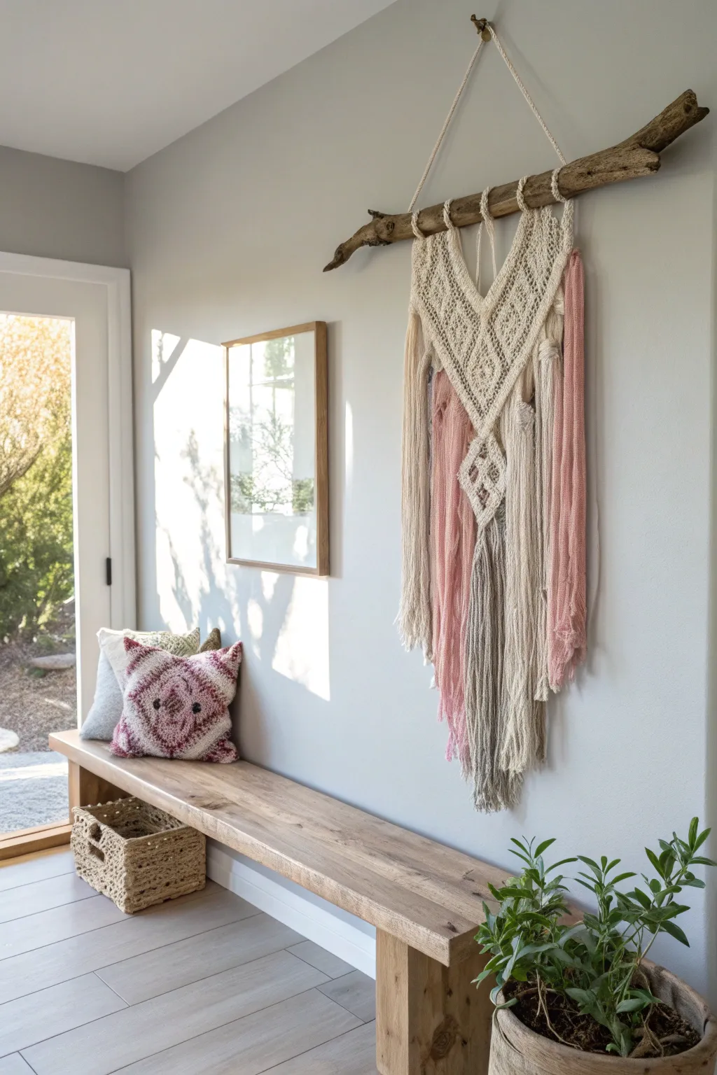 Bring the serene beauty of the coast into your home with this exquisite driftwood wall art.