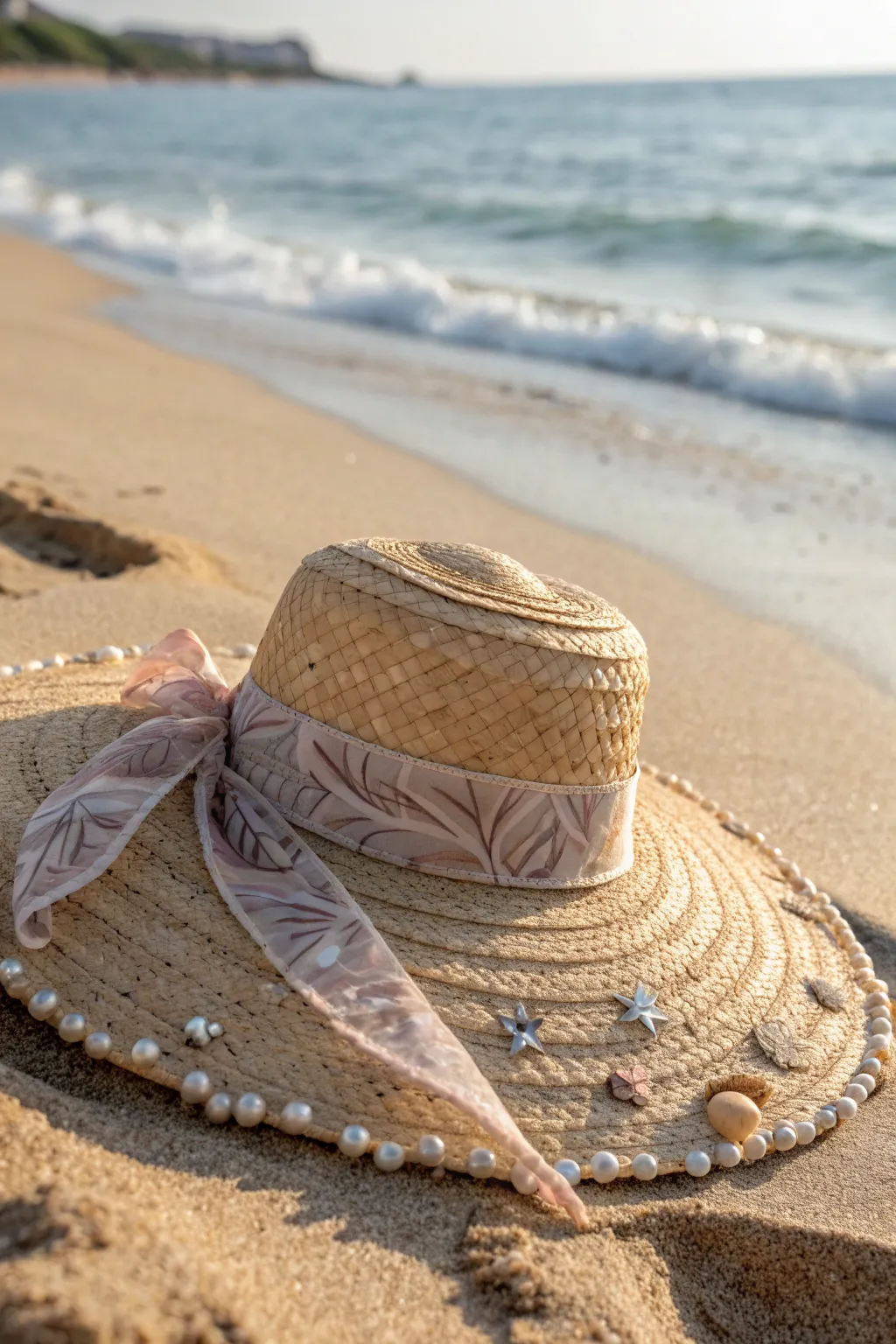 Elevate your beach style with a sun hat that speaks volumes of personality and charm.