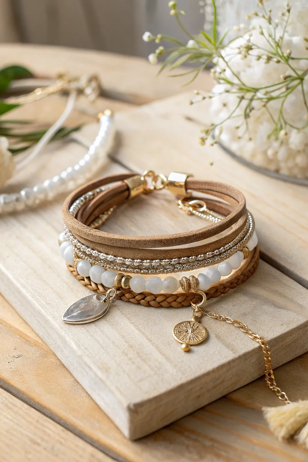 Elevate your style with stackable bracelets that blend minimalist elegance with bohemian charm.