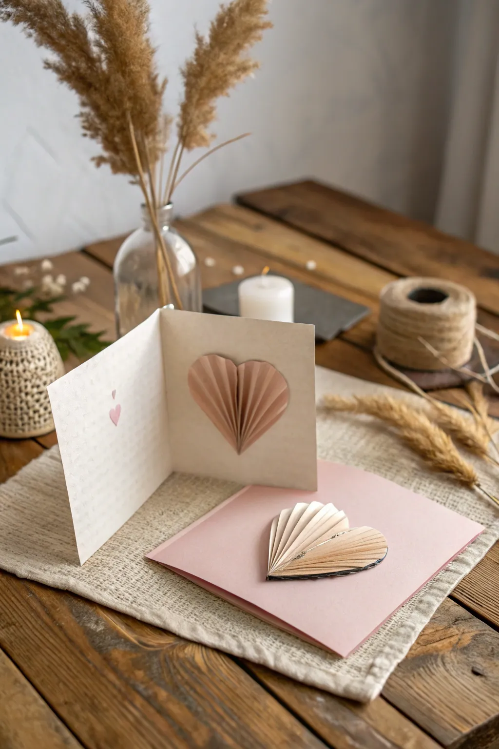 Surprise your best friend with a heartfelt pop-up card that combines Scandinavian minimalism with a boho flair.