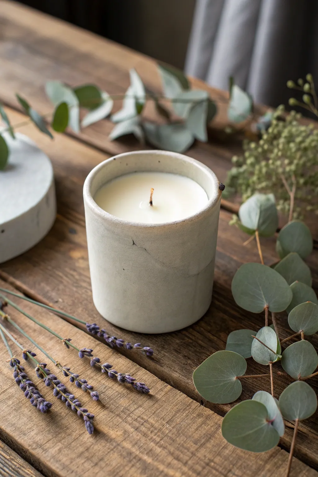 Illuminate your space with the warmth and elegance of a handcrafted scented candle. Perfect for adding a touch of serenity.