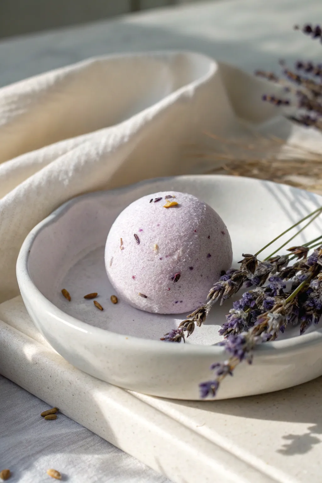 Indulge in tranquility with handcrafted lavender bath bombs, the perfect DIY gift to pamper your best friend.