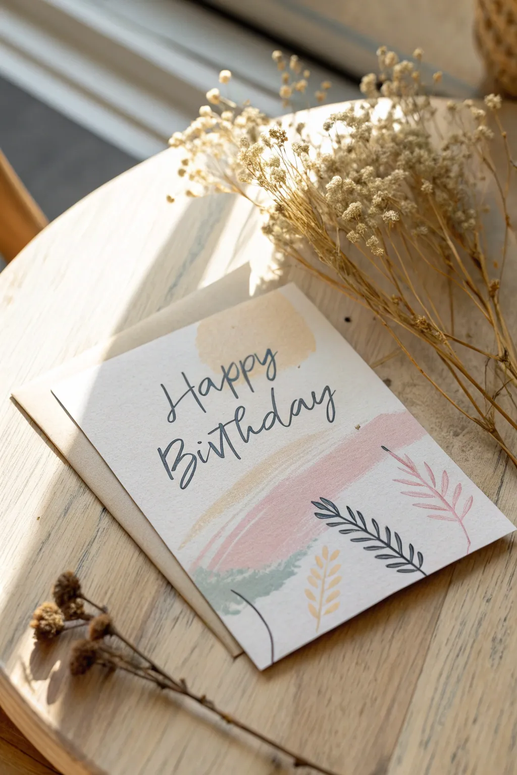 Craft your love with a hand-painted card—simple strokes, lasting impressions.