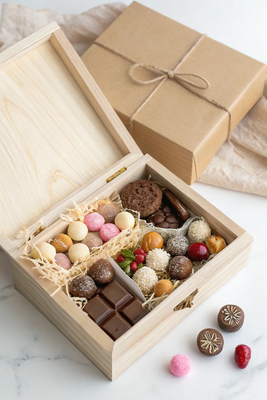 Indulge in sweet surprises with a minimalist twist 🍬✨ #BirthdayInABox #ScandiBoho