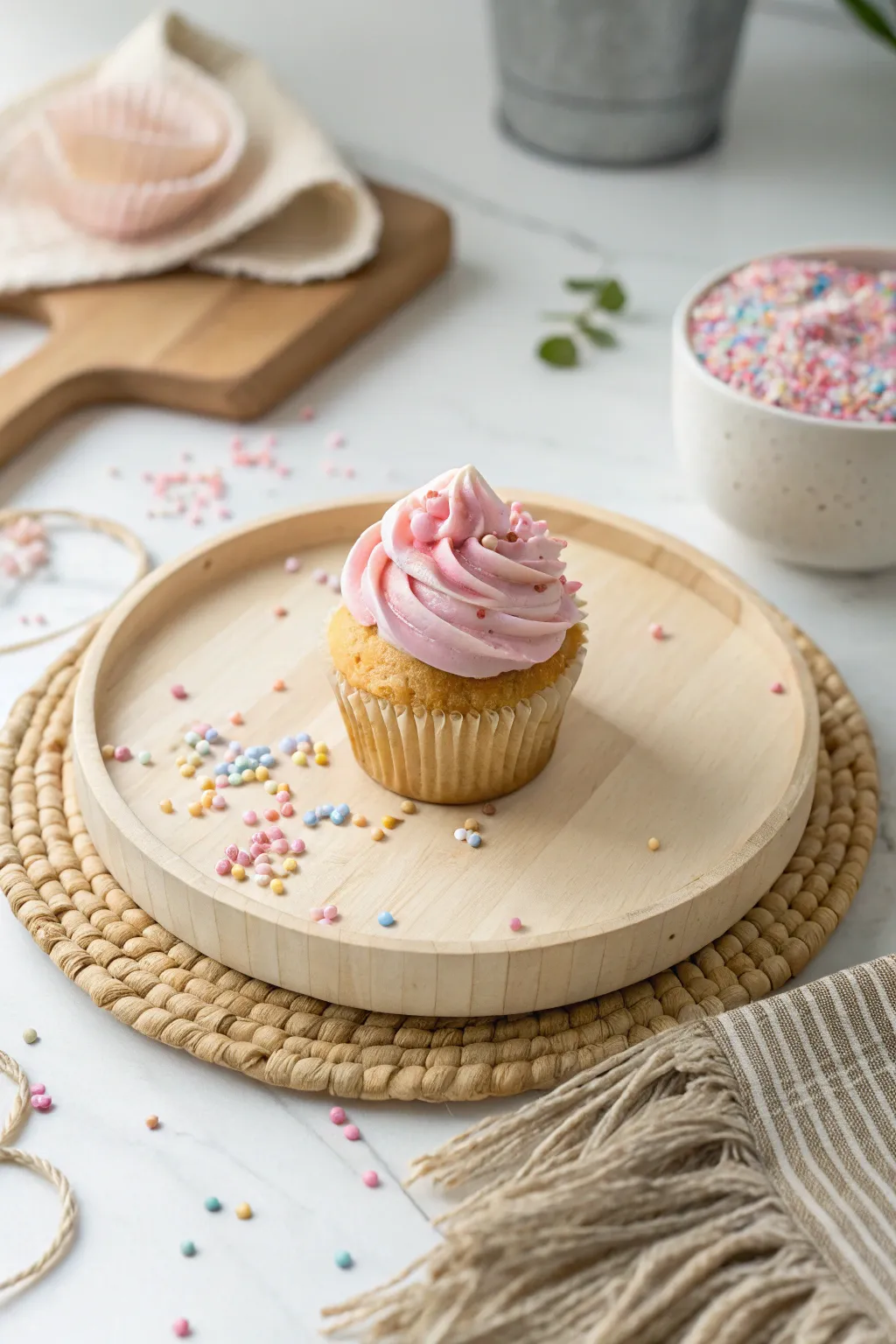 Unleash creativity with a cupcake masterpiece, where simplicity meets sweet delight!