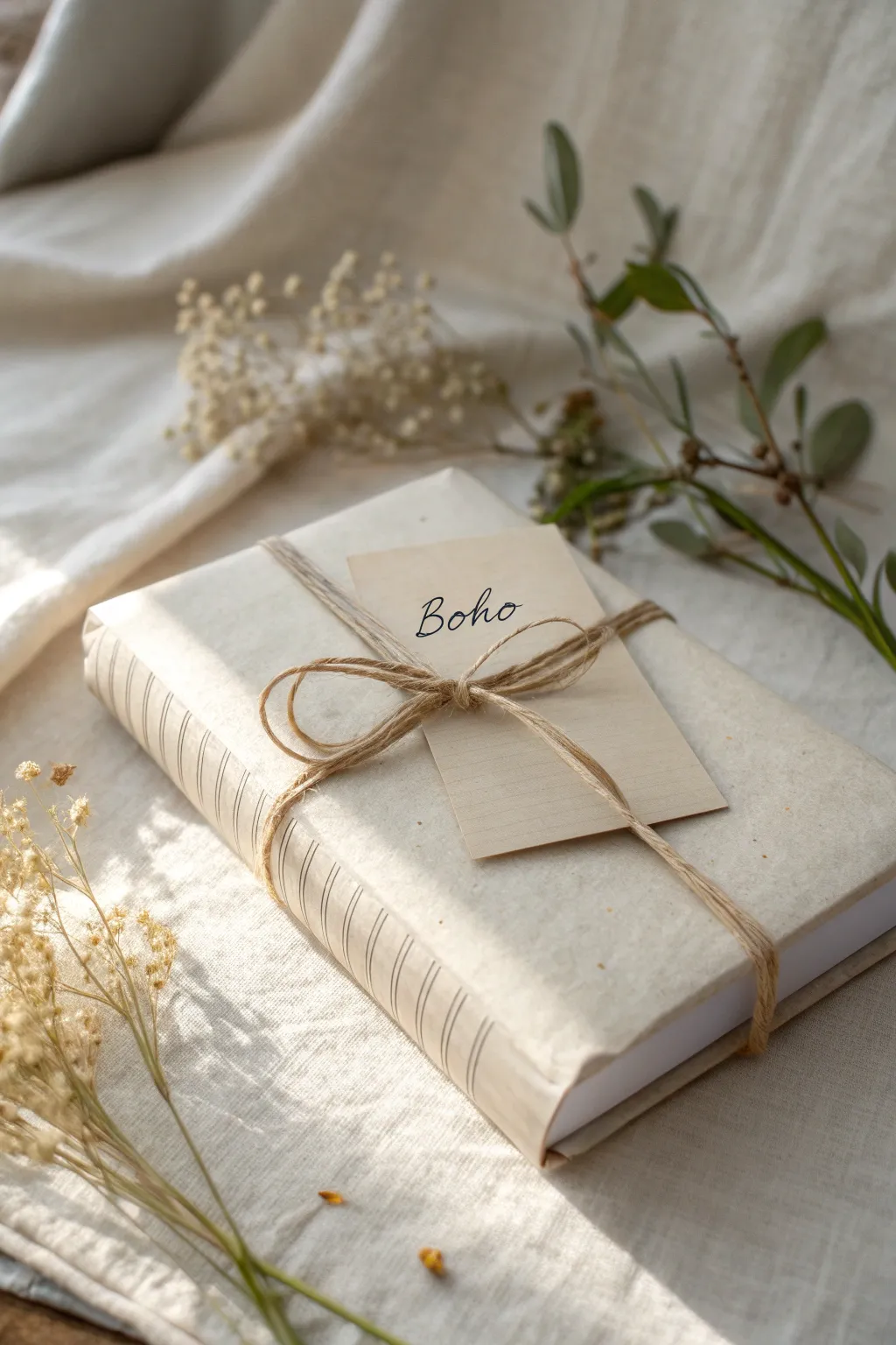 Elevate your gift wrapping with a heartfelt handwritten note—simplicity meets personal touch.