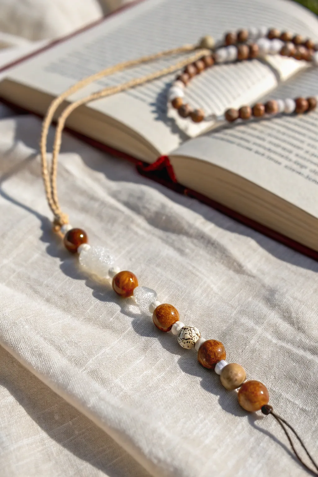 Upcycle your bookmarks with beaded elegance – a perfect blend of sustainability and style.
