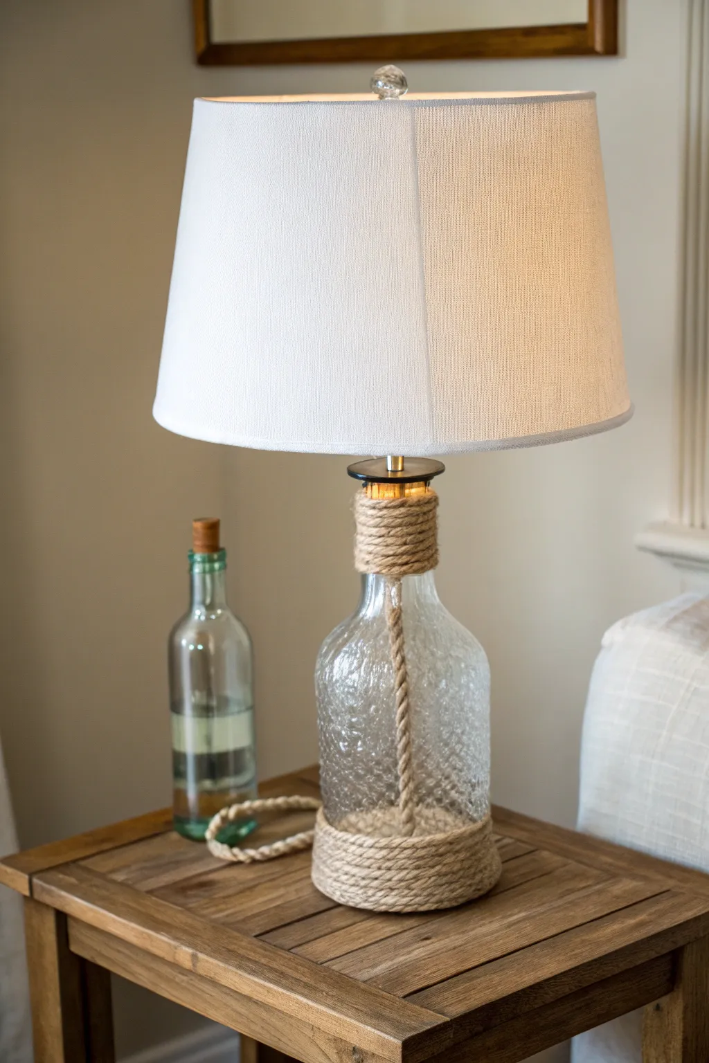 Transform the ordinary into extraordinary with this chic bottle lamp – where classic meets modern simplicity.
