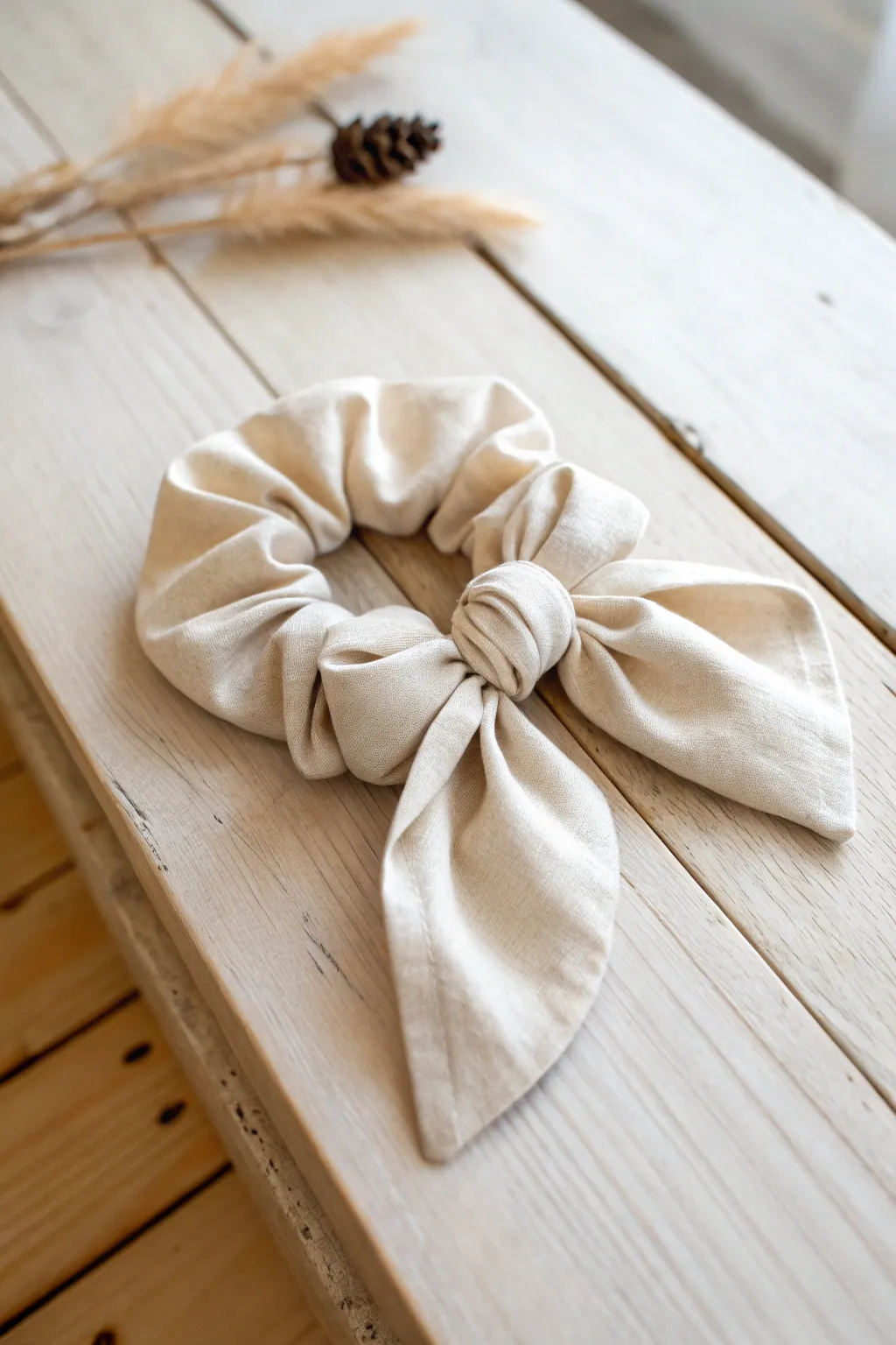 Elevate your hair game with the perfect blend of simplicity and style: the Bow Scrunchie.
