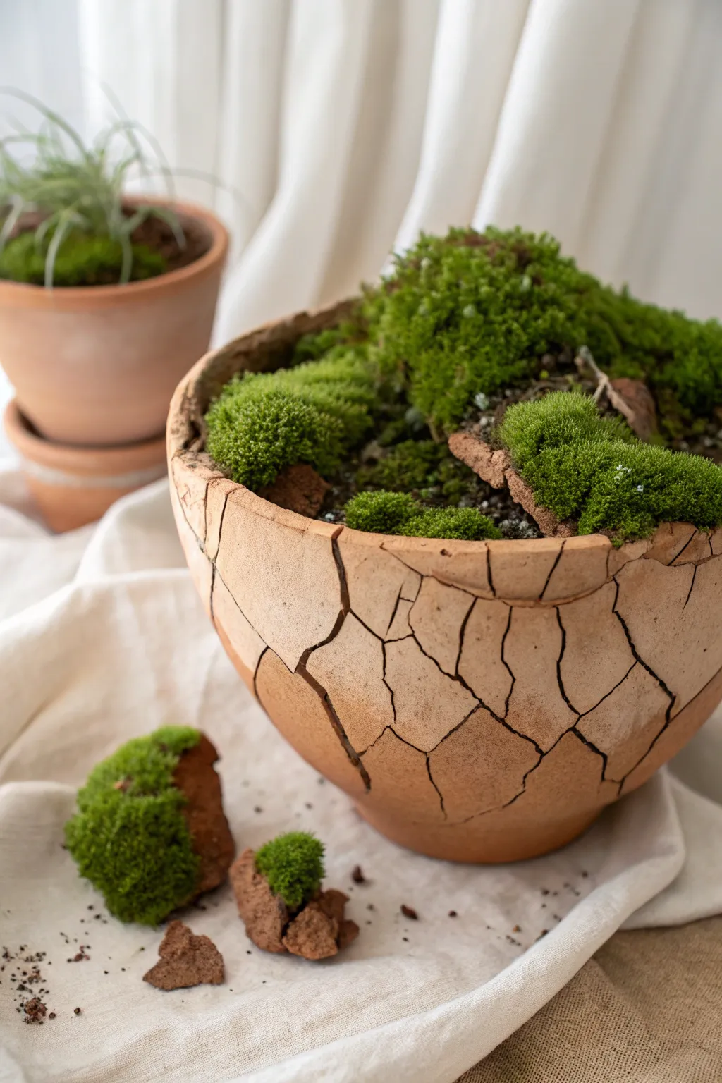 Embrace the beauty of imperfection with a mossy, magical touch.