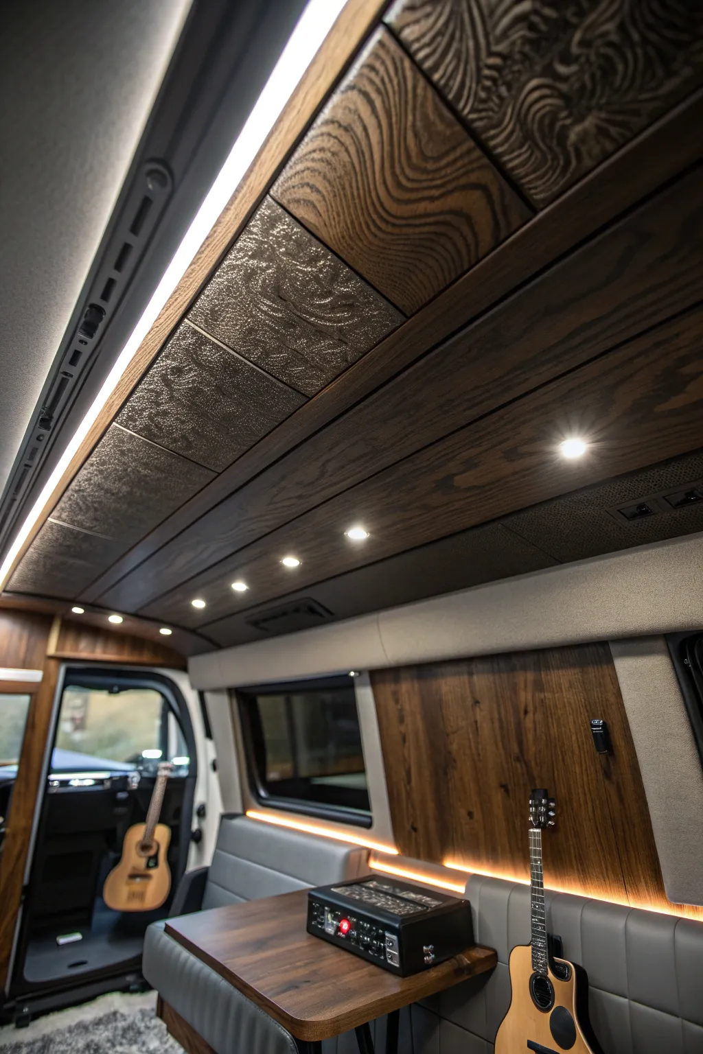Elevate your campervan experience with sleek acoustic panels for superior sound and style.