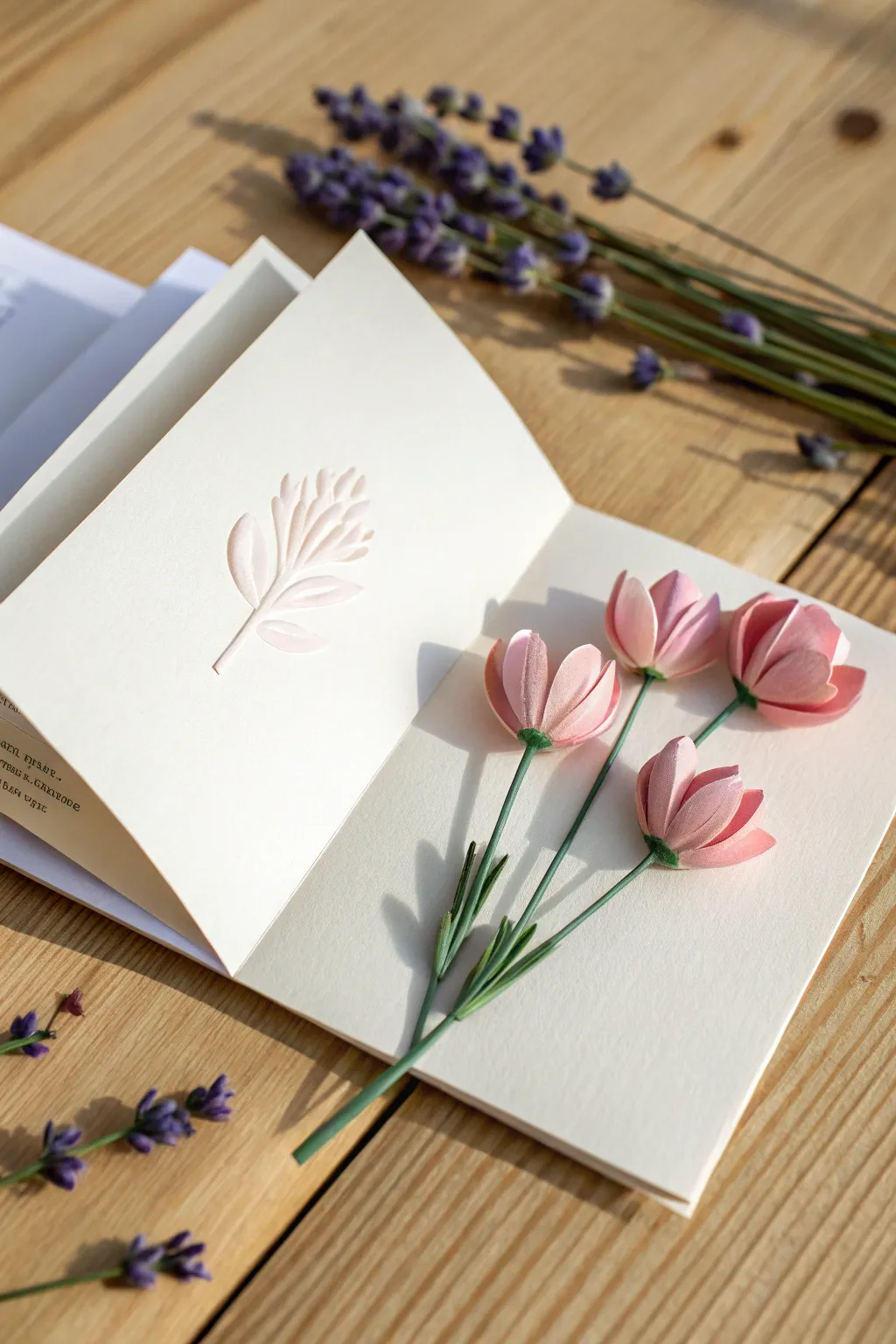 Unveil a lovely surprise with this minimalist pop-up card—where simplicity meets charming elegance.