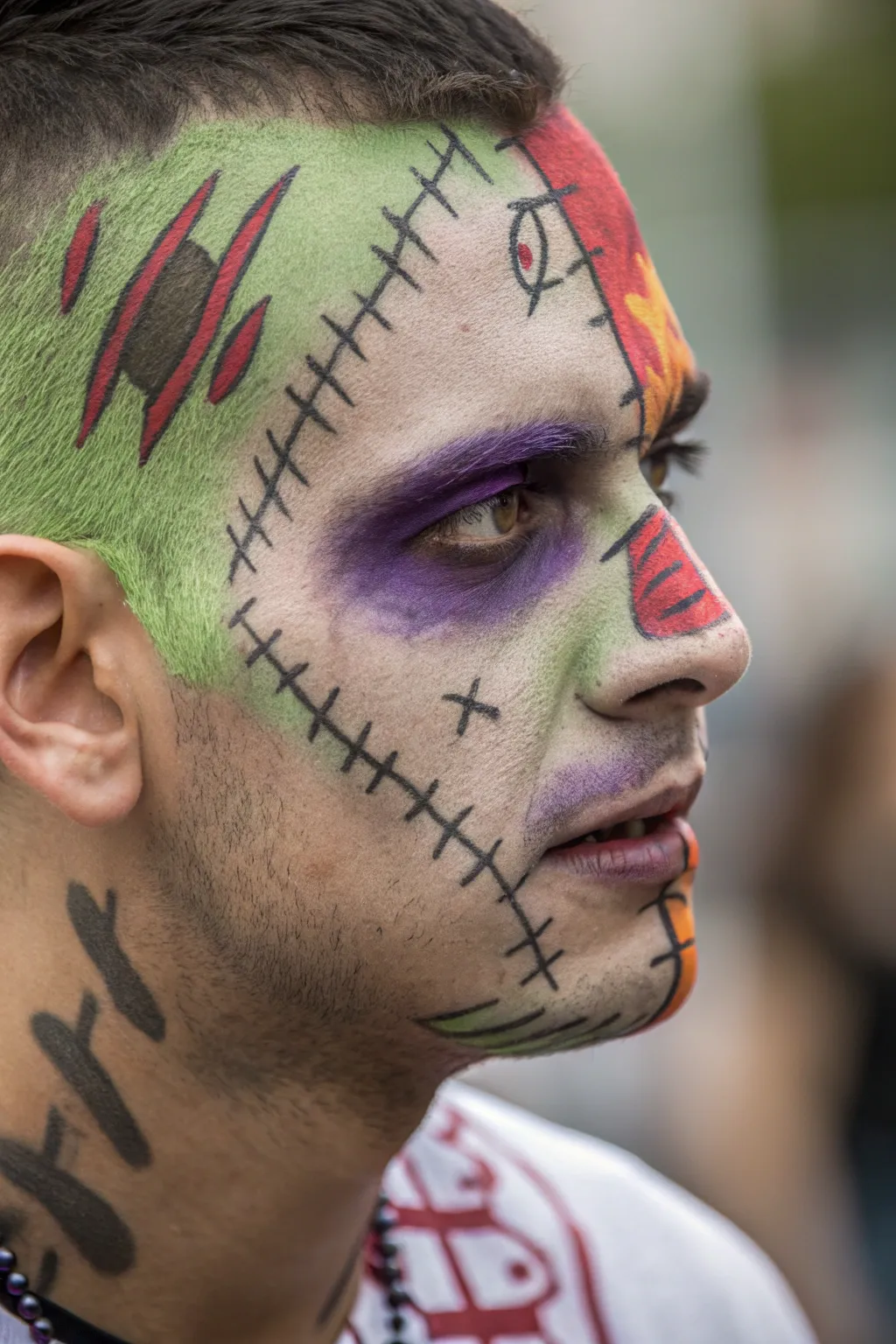 Bring your zombie look to life with vivid stitches and scars!