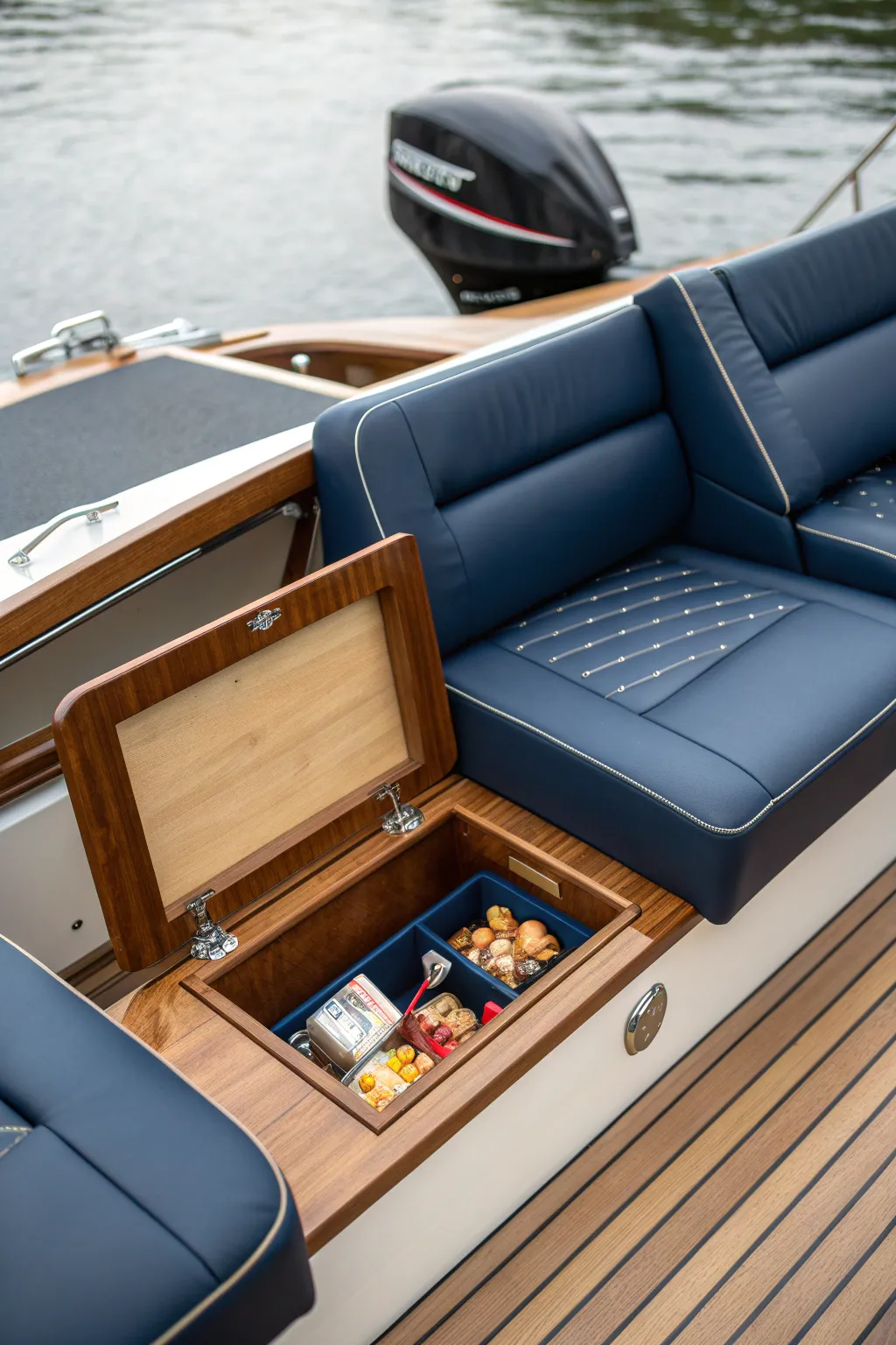Craftsmanship meets functionality: Discover the art of storage-integrated boat seating.