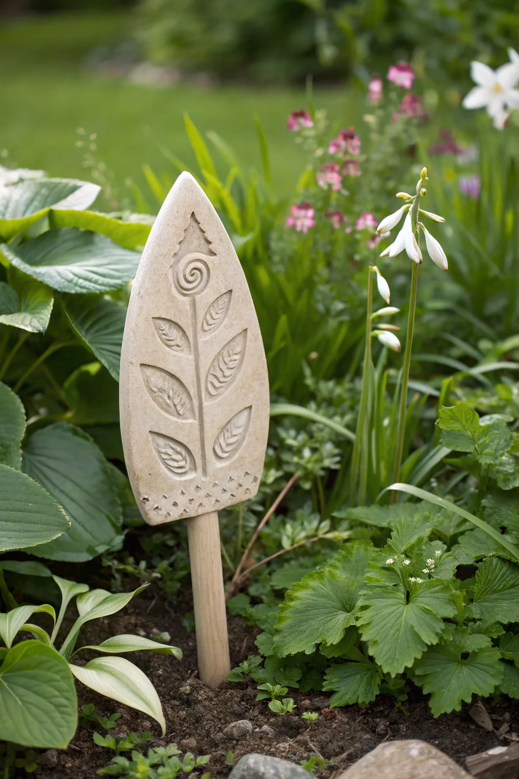 Elevate your garden with handcrafted clay markers – where simplicity meets natural beauty.