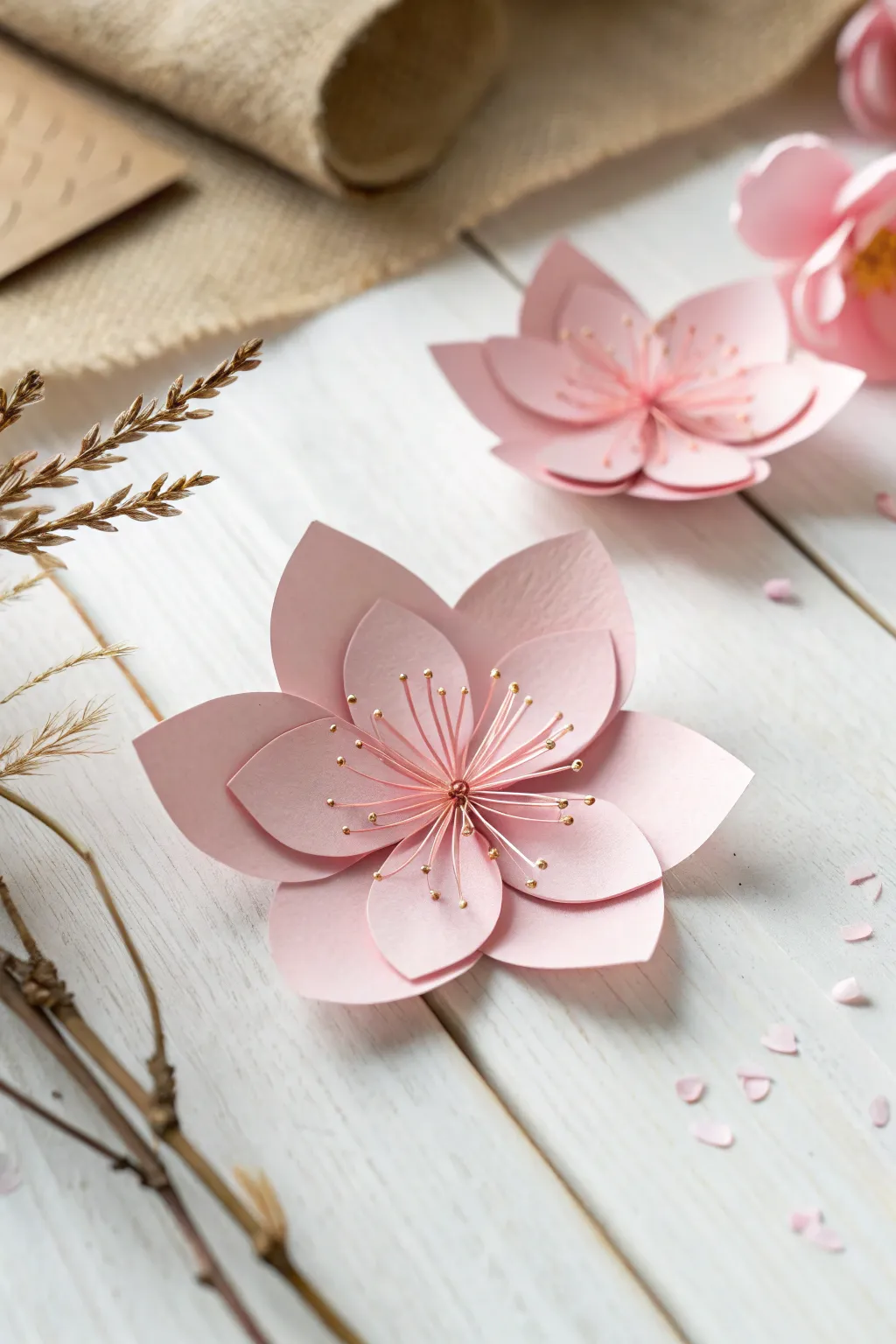 Embrace the art of kirigami and create your own cherry blossom masterpiece with a touch of Scandinavian minimalism.
