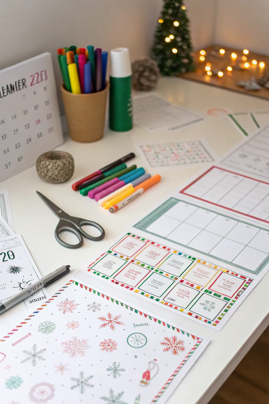 Printable templates for a customizable Advent calendar.
