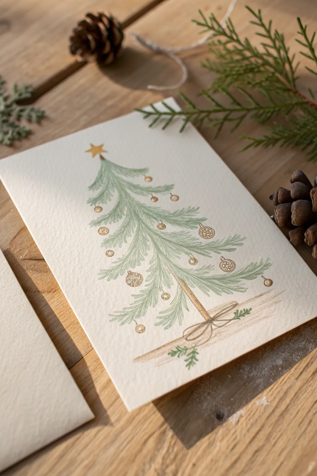 Capture the essence of friendship this Christmas with a beautifully minimalist card.