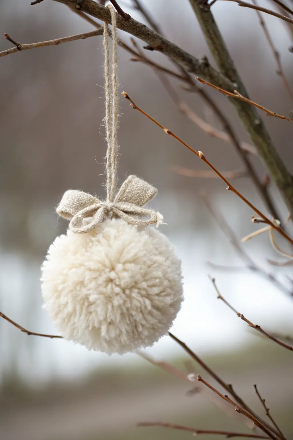 Elevate your holiday decor with minimalist pom pom ornaments that blend simplicity and charm.