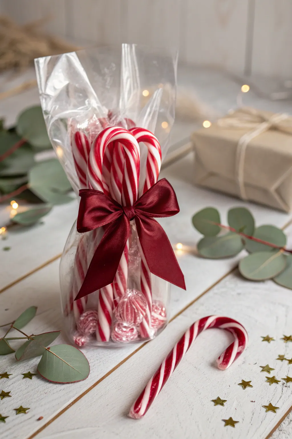 Sweet Simplicity: Candy Cane Delight in a Scandinavian-Boho Twist