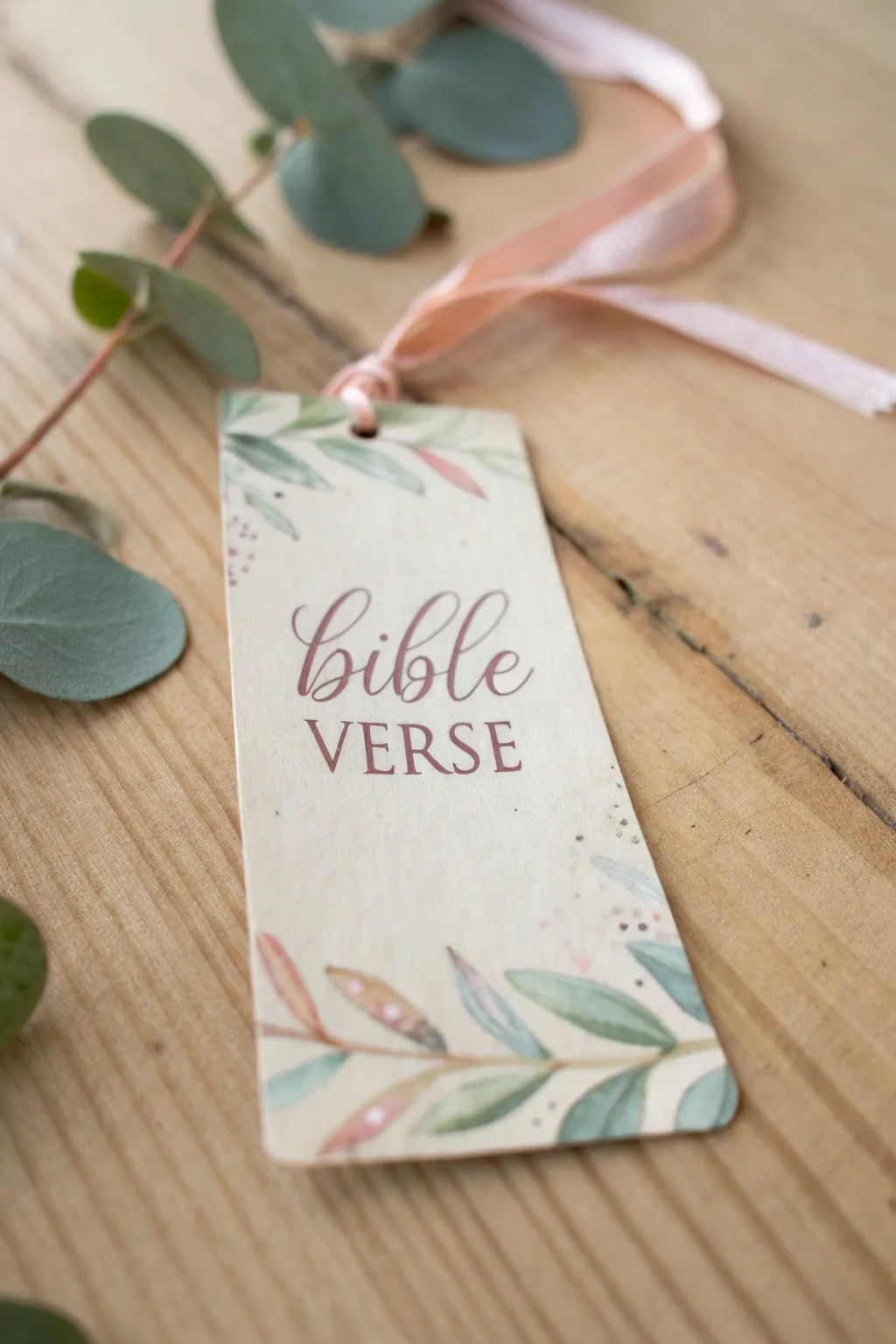 Simple elegance: A handcrafted Bible verse bookmark to inspire and uplift your day.