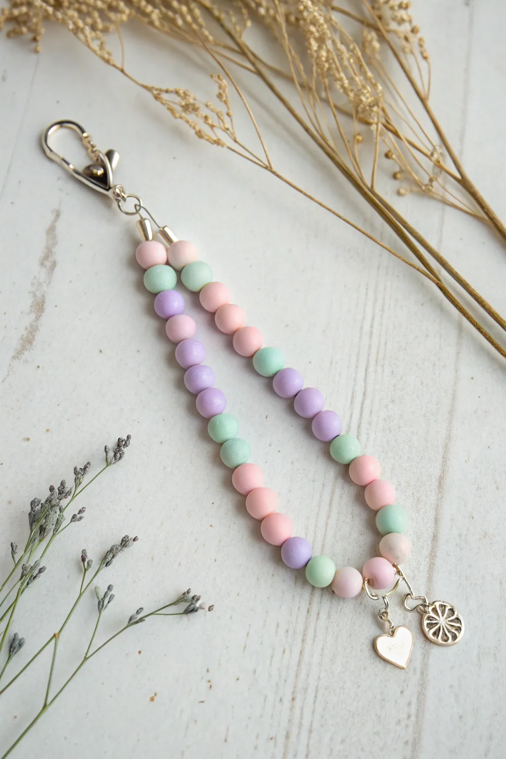 Embrace the whisper of spring with pastel perfection in every bead.